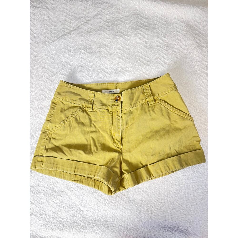 Fossil Woman Casual Chino Shorts Size M Medium